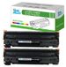 HP Tonercartridges voor HP LaserJet P1005-P1009, set van 2, Noir