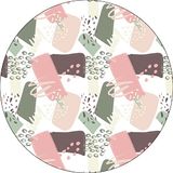 Bonateks Ronde digitaal bedrukte muismat, antislip onderkant, voor kantoor en thuis, diameter: 22 cm