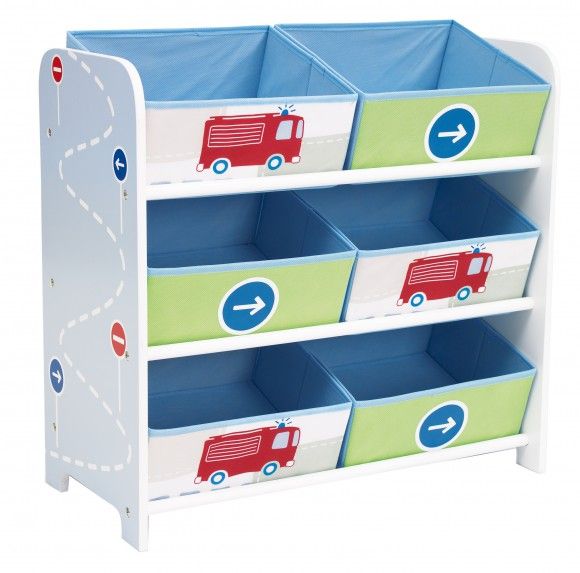 Worlds Apart Vehicles 6 Bin Storage - Multi