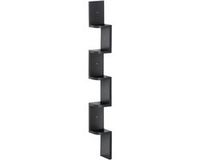 HOMCOM - Zwevende planken - MDF - Zwart