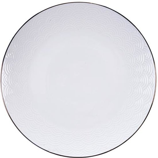 Tokyo Design Studio - Nippon White Gold Rim Plate 25.5cm Wave