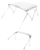 VEVOR Bimini Top Boothoes Bootdak Zonnescherm Lichtgrijs 3 Bogen 201-213CM