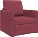vidaXL Divan-lit Rouge Vin Tissu 74 x 77 x 81 cm