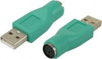 Waytex 11407 tussenstuk voor kabels USB A PS/2 Groen