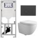 Geberit QeramiQ Dely Swirl Compact Toiletset - Glans Wit