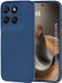 Techsuit Hoesje geschikt voor Motorola Moto G77/G67 - Soft Flex Silicone Back Cover - Navy Blue