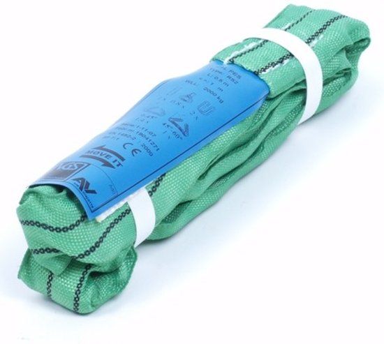 Rondstrop / hijsband 2 ton 0.5 meter