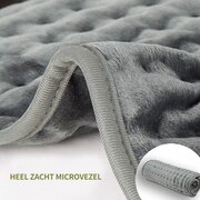 Itagala Elektrisch Warmte kussen | Warmtekussen elektrisch | Warmtedeken | Verwarmingsmat | Verwarmingskussen | Heating pad 30*60 cm | Automatische Uitschakeling | Oververhittingsbescherming | 4 timerstanden | 6 warmtestanden | Groengrijs