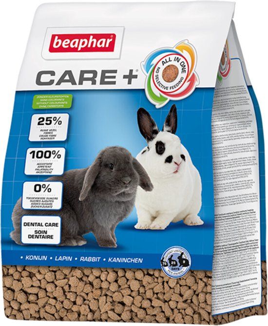 BEAPHAR Care+ Konijnenvoer Adult 1,5 kg