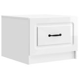 vidaXL Salontafel Hoogglans Wit 49 x 50 x 37 cm Bewerkt hout