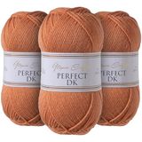 Utopia Crafts DK Double Knitting Yarn 3x 100g (Potters Clay)