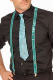 Wilbers & Wilbers Bretels blauw pailletten