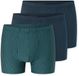 Schiesser 3PACK Shorts - 95/5 Essentials Onderbroek - blauw, groenblauw