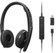 Lenovo 4XD1M45627 Headset - Bedraad - USB Type-C - Zwart