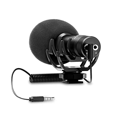 INSTARTER Cardioid Camera Micro - External Video Microphone for Camera