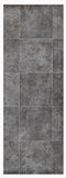 Tadi & Imperio Vinyltapijt, metaallook, geoxideerd grijs, industrieel en elegant design, voor interieurdecoratie, 65 x 650 cm