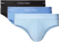 Calvin Klein Icon Cotton Stretch Hipster briefs (3-pack) - Heren Slips - Zwart - Middenblauw - Lichtblauw