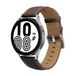 By Qubix Qubix - Premium Leather bandje - Donkerbruin - Compatible met Garmin Vivoactive 3 - Bandbreedte: 20mm