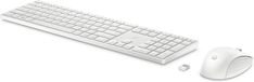 HP 655 Wireless Keyboard and Mouse Combo - White