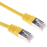 RS PRO Ethernetkabel Cat.6, 0,5 m, gele patchkabel, A RJ45 S/FTP stekker, B RJ45, PVC