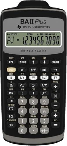 Texas Instruments BA-II Plus Financiële Rekenmachine