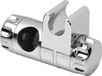 Roseyan Handdouchehouder, universele douchekop-houders, verstelbare douchehouder, stangglijder, ABS verchroomd, douchehouder, schuiver, verstelbare klemhouder voor wandstang, 25 mm douchestang