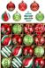 Unyqoos® Christbaumkugel Set Rot und Weiß