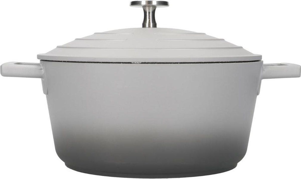 Masterclass Lichtgewicht ovenschotel met deksel - 2,5 liter - 20 cm - ombre grijs
