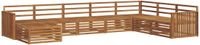 vidaXL - Hoek loungeset - Naturel - Massief Acacia Hout