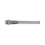 Riegler 17.114-10 Rechte schroefverbinding, knikbeschermingsveer, G 1/4 a., voor slang 10/8 mm, SW 16, werkdruk max. 18 bar, messing vern.