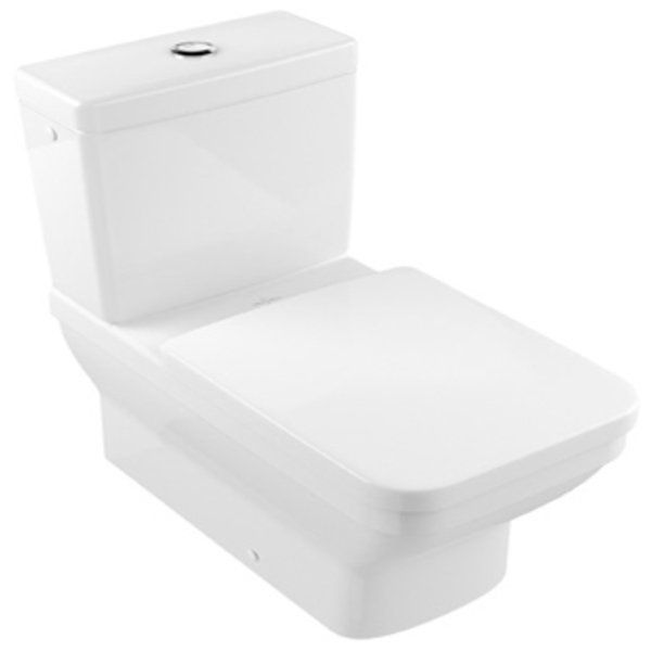 Villeroy & Boch Omnia Architectura - Toiletzitting met deksel - Hoekig - Wit