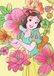 Disney Komar Disney muurschildering | Snow White Flowers | kinderkamer, babykamer, decoratie, kunstdruk | grootte 50x70cm (breedte x hoogte) | zonder lijst | WB056-50x70