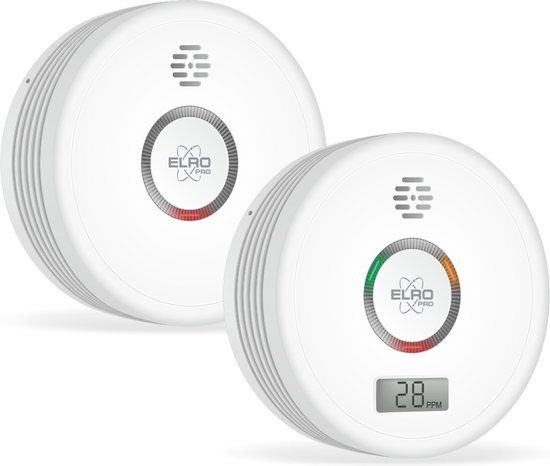 ELRO FF4910 PRO Brandpreventieset - Rookmelder & Koolmonoxidemelder - 10 Jaar Batterij - EN14604 & EN50291