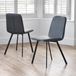 Julian Bowen Set van 2 Goya stoelen Antiek Zwart