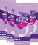 Always Discreet Long Plus Inlegkruisjes Voor Urineverlies - Voordeelverpakking 4 x 24 stuks