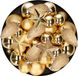 Kaemingk B.V. Kerstversiering boules de Noël en plastique/pendentifs or 6-8-10 cm paquet de 68x pièces - Décoration de sapin de Noël