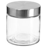 Well Home vershouddoos, Ø 11 x 12 cm, glas en roestvrij staal, 750 ml
