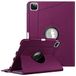 FINTIE Roterende hoes compatibel met iPad Pro 11 inch (2022/2021/2020/2018, 4e/3e/2e/1e generatie) - 360 graden draaibare standaardhoes met potloodhouder, automatisch wekken/slapen, paars