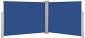 vidaXL Pare-vent rétractable 140x1000 cm bleu
