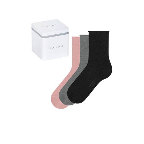 FALKE Happy Socks Gift Box - Set of 3 - Pink/Grey/Black