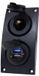 Lankhorst Taselaar Curved Add -On paneel 12V & Dubbel USB transparant