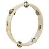 A-Star 10 inch/25cm Handheld Houten Headless Tamboerijn, Traditionele Single Jingle Bell Row