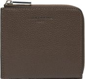LIEBESKIND BERLIN Leren Kaarthoes Lou Small Pebble Nino Purse Light Truffel Donkerbruin