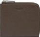 LIEBESKIND BERLIN Leren Kaarthoes Lou Small Pebble Nino Purse Light Truffel Donkerbruin