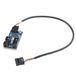 Winwill 9-pins mannelijke splitterkabel 1 naar 2 female met USB-aansluiting met 9P connector adapter