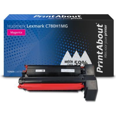 PrintAbout Compatible Toner Cartridge for Lexmark C780H1MG - Magenta - High Yield
