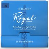 D'Addario Woodwinds Royal Bb klarinetriet, sterkte 1.5, 25 stuks