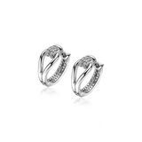 Zinzi Mart Visser by ZINZI zilveren luxe oorringen 18x8mm geknoopte vorm bezet met witte zirconia's MVO19