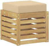vidaXL Buitenstoel Bank Massief Acacia Hout Wit