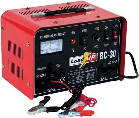 Airpress Acculader BC 30 15A - 12/24 volt - voor accu's 30-200 Ah